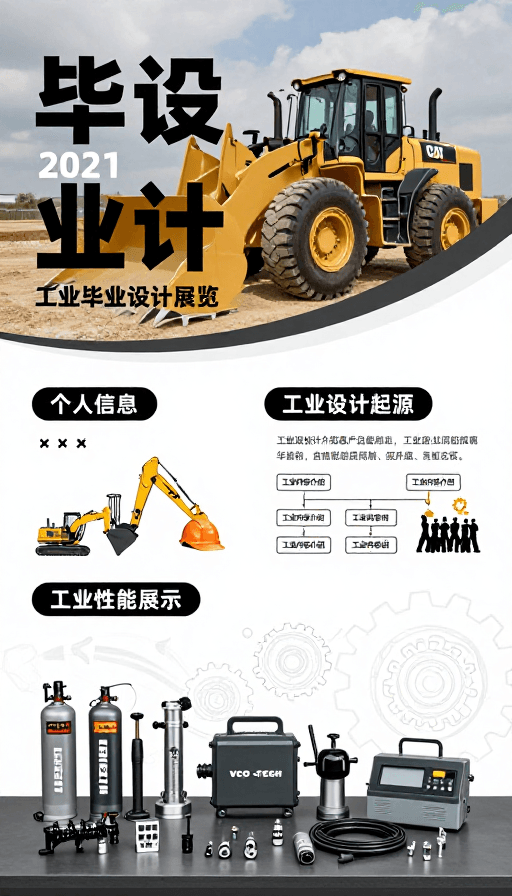 工业设计素材：工业美学：毕业设计展览海报视觉呈现