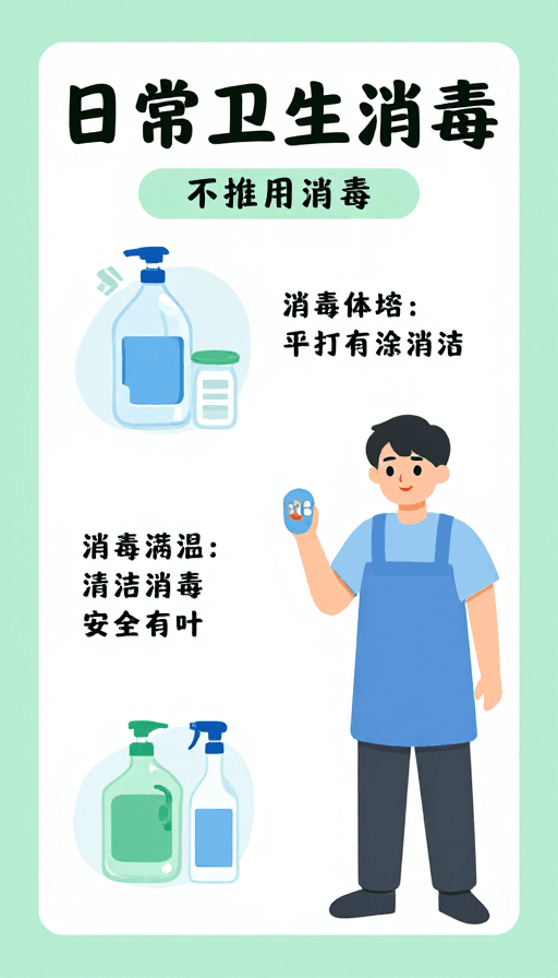 健康指南素材：科学消毒指南：生动插画传递健康常识