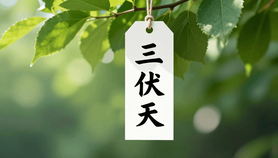 视觉留白素材：三伏天清凉海报：绿叶光影间的自然禅意