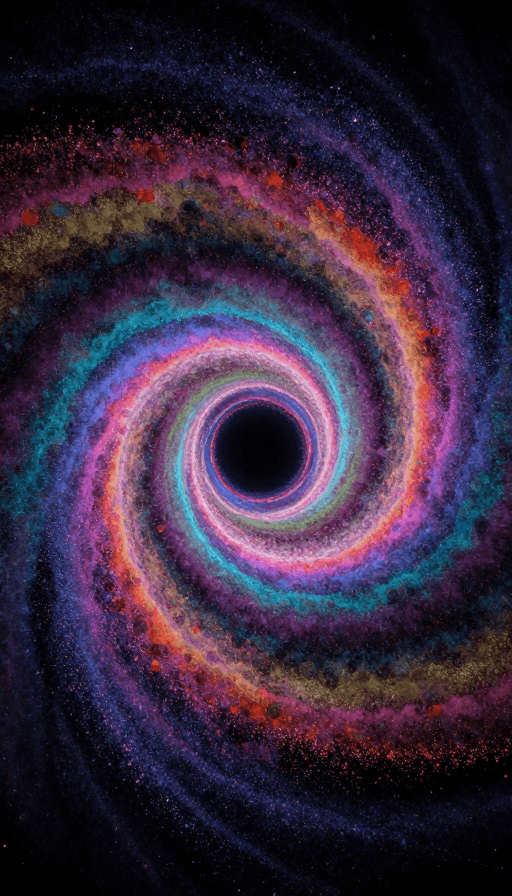 科幻氛围素材：神秘粒子漩涡隧道：穿越时空的奇幻之旅