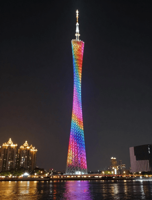 建筑摄影素材：广州城市风光：珠江夜景与历史建筑的摄影魅力