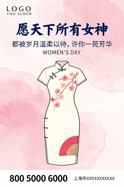 樱花元素素材：女神节专属：岁月温柔待你