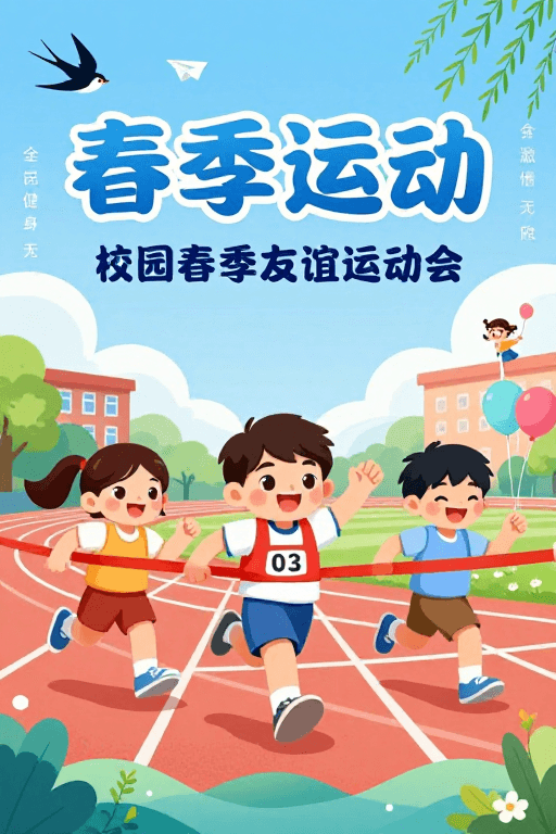 校园运动会素材：春日运动会：青春活力的校园狂欢
