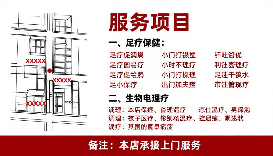 社区宣传素材：中式健康服务宣传海报：专业实用设计