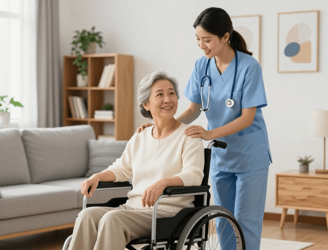专业护理素材：护理温情时刻：舒适居家养老关怀