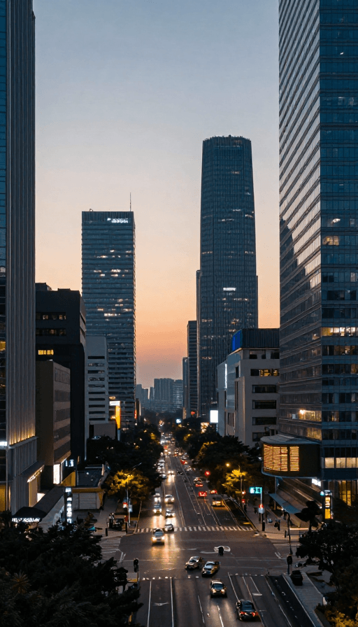 细节特写素材：现代都市夜景：冷调光影细节呈现