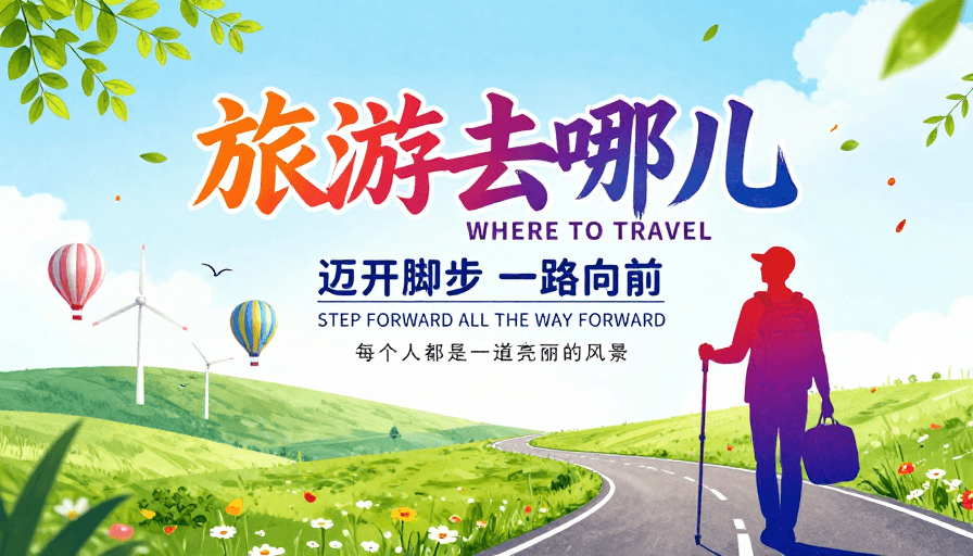 春季旅行素材：春之足迹：开启清新活力旅程