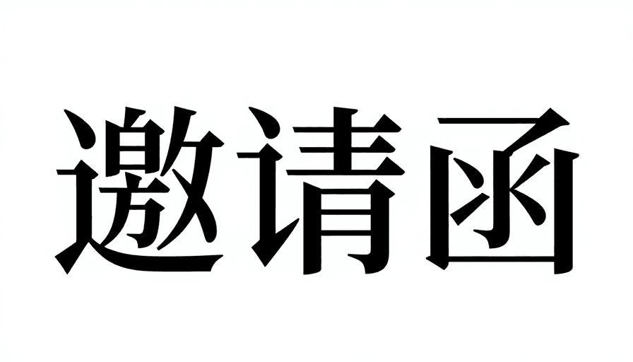 活动宣传素材：几何韵律：现代豪华邀请函字体艺术