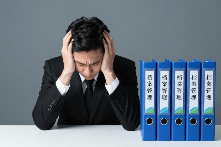 办公室环境素材：职场疲惫瞬间：阴冷蓝调下的专注与压力