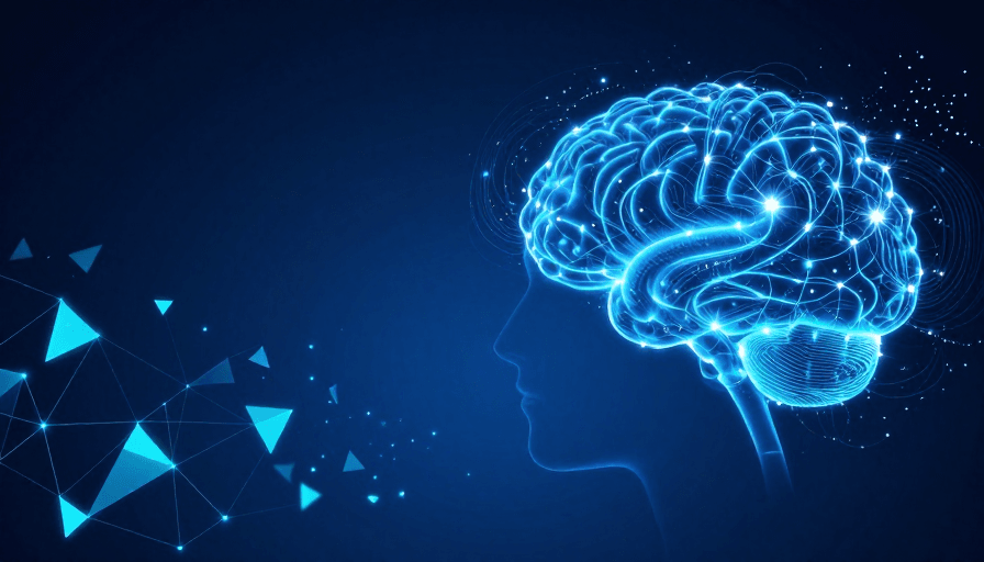 科幻风格素材：未来科技：神经与数字的融合