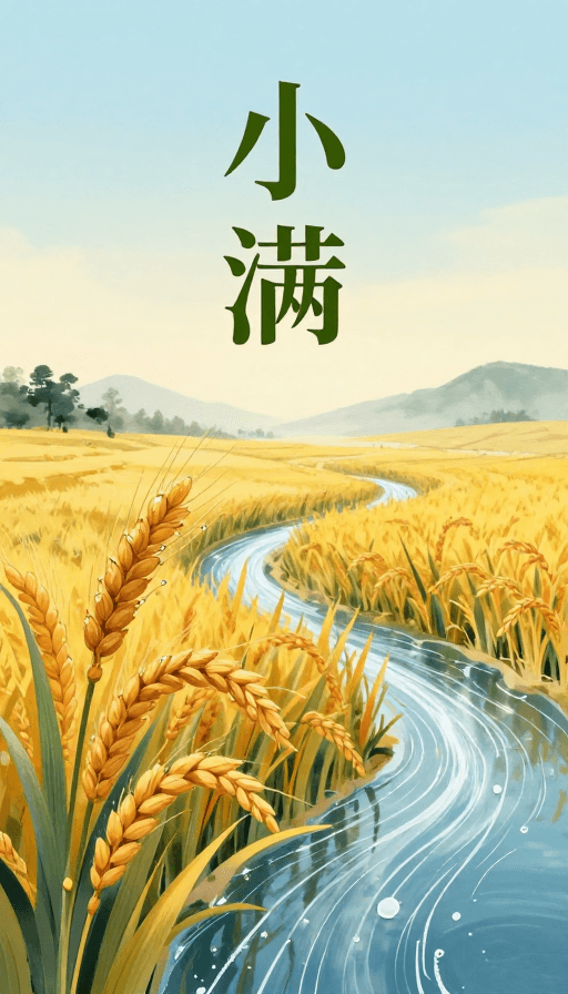 自然元素素材：小满丰润：水墨田园里的湿润诗意