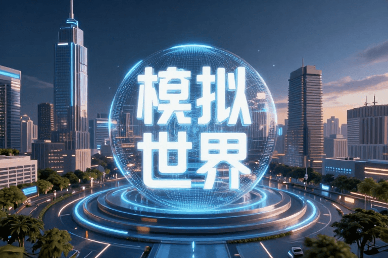 科幻场景素材：虚拟世界的奇幻之旅：赛博与数字交融的未来图景