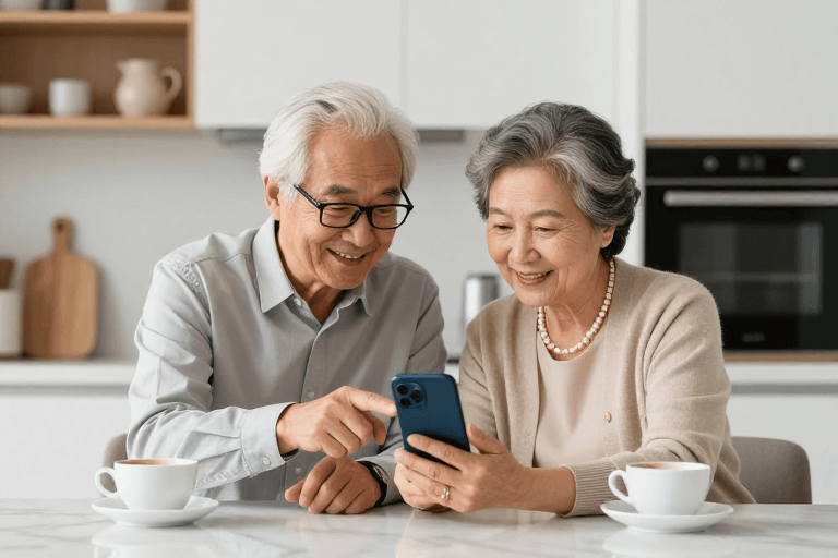 家庭科技素材：智享晚年：现代厨房中的温馨科技生活