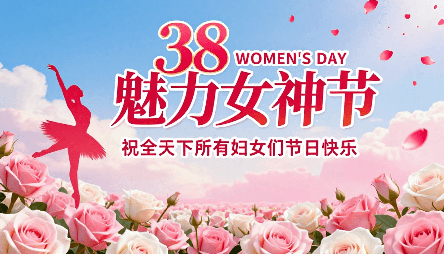 女性力量素材：38魅力女神节：浪漫与力量的绽放