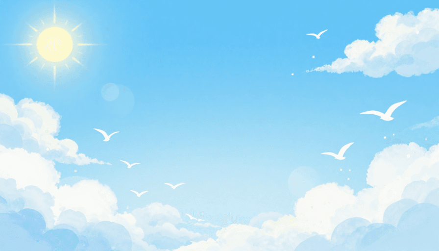 梦幻天空素材：梦幻水彩天空渐变背景