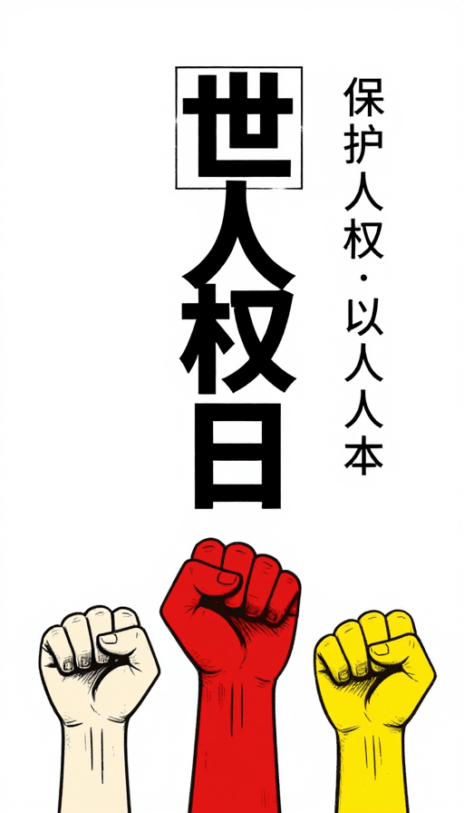 世界人权日素材：世界人权日：力量守护人权的视觉宣言
