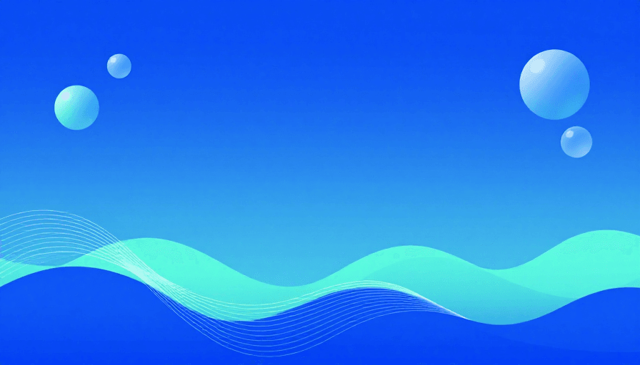 流体渐变素材：深蓝流体渐变背景：科技感与自然之美融合