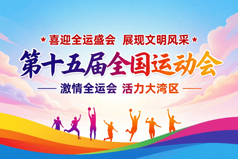 渐变色彩素材：第十五届全运盛会：激情与活力共舞