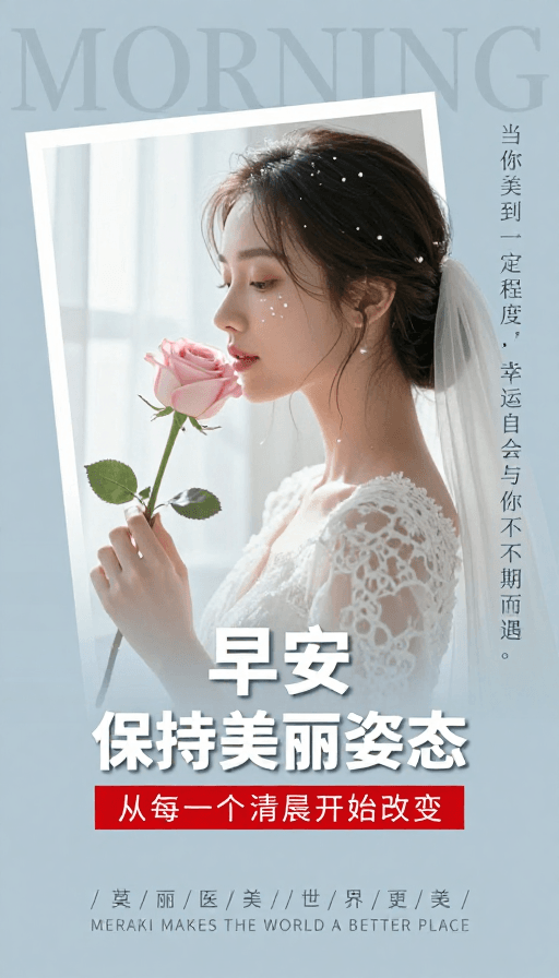 生活方式素材：晨光唤醒美姿·保持优雅晨间宣言