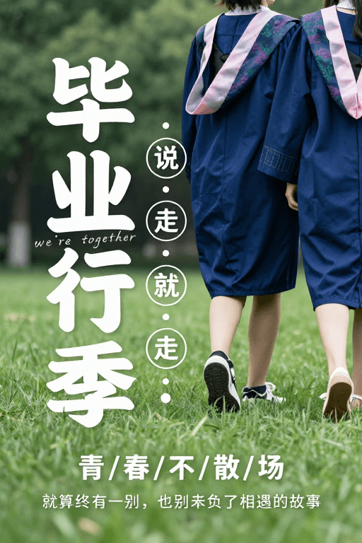 文字排版素材：青春不散场 毕业旅行纪实