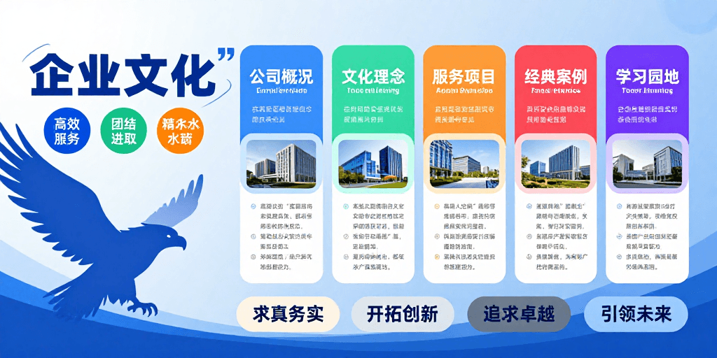 企业形象素材：现代简约风格：企业文化传播主题海报