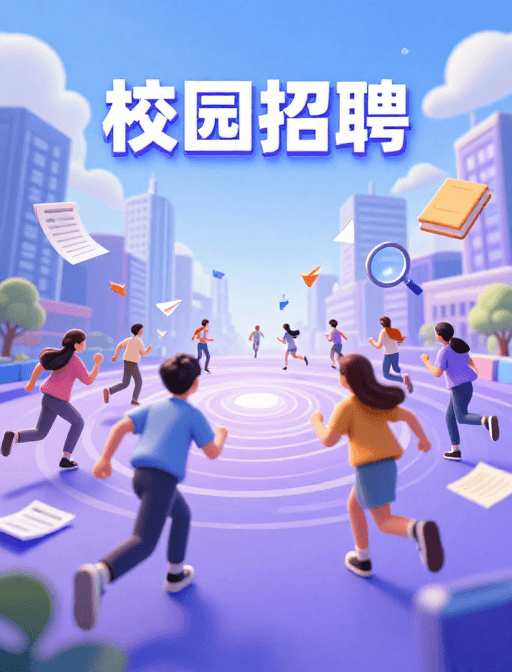 校园招聘素材：视觉漩涡：青春与梦想的3D招聘愿景
