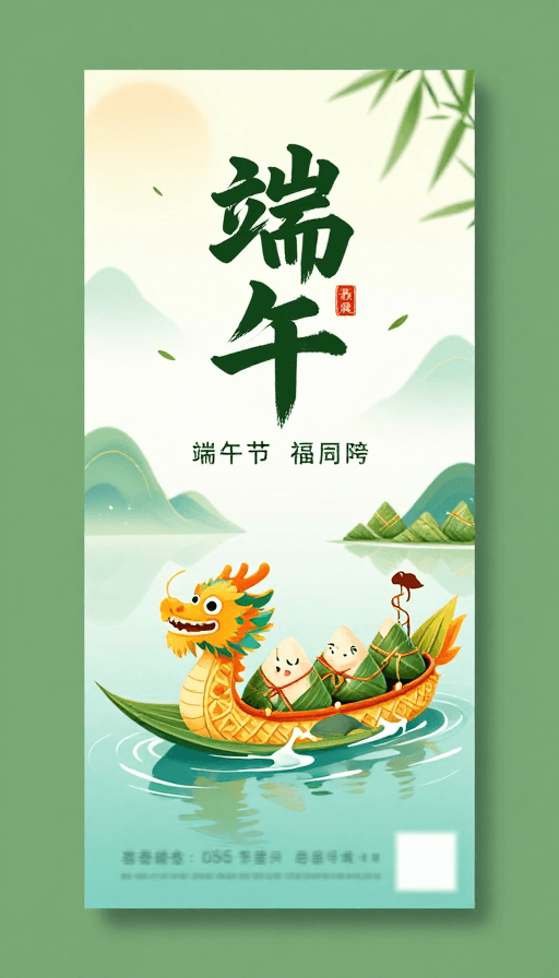 端午节素材：端午佳节，粽香四溢：传统文化与现代设计的完美融合