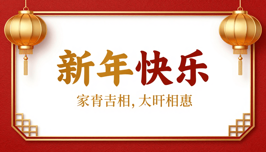 文化背景素材：金色窗格与灯笼融合的传统中式喜庆背景