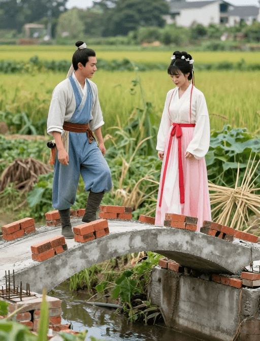 七夕节素材：神话筑梦：钢筋混凝土鹊桥