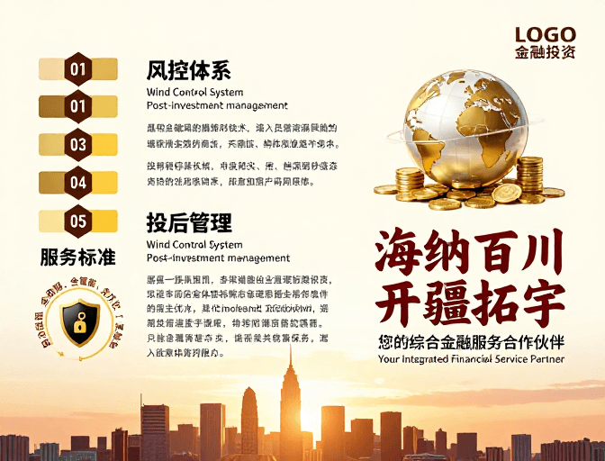 风险管控素材：专业金融服务海报，传递可靠与价值