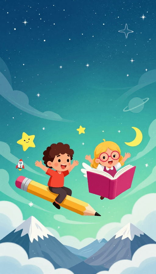 阅读推广素材：童真梦想：奇幻星空下的阅读之旅