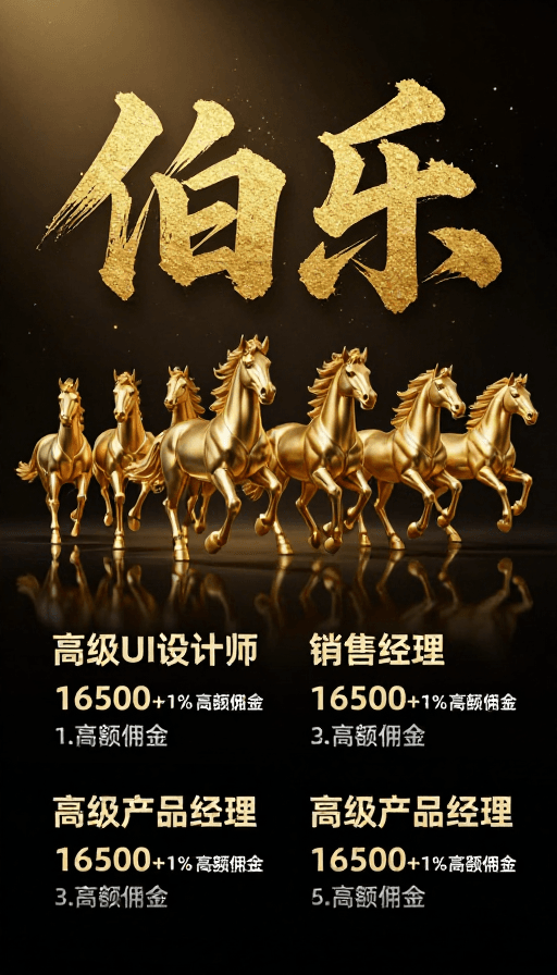 金属质感素材：伯乐尊享：高薪精英职位招揽