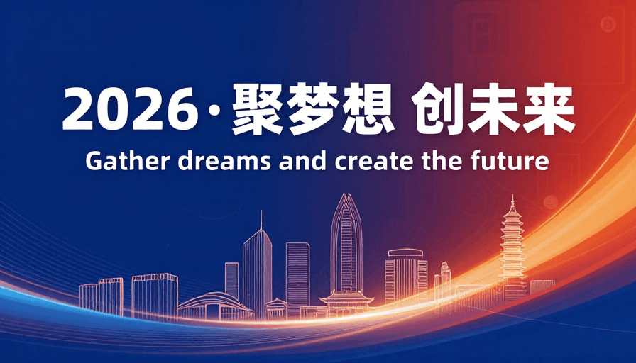 城市建筑素材：2026：聚梦想 创未来·科技城市愿景