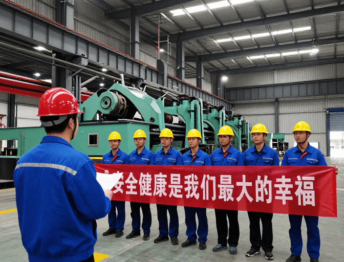 施工现场素材：工业安全与健康：现场幸福传递