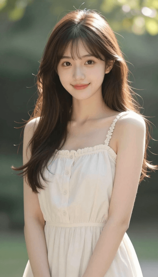 高清晰度素材：清纯超美动漫少女，丁达尔光影下的极致唯美立体感