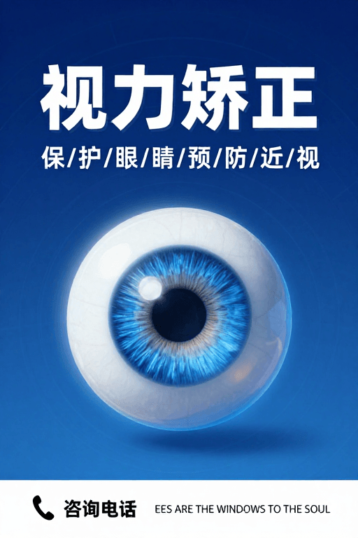 医疗宣传素材：专业视力矫正服务，科技守护您的双眸