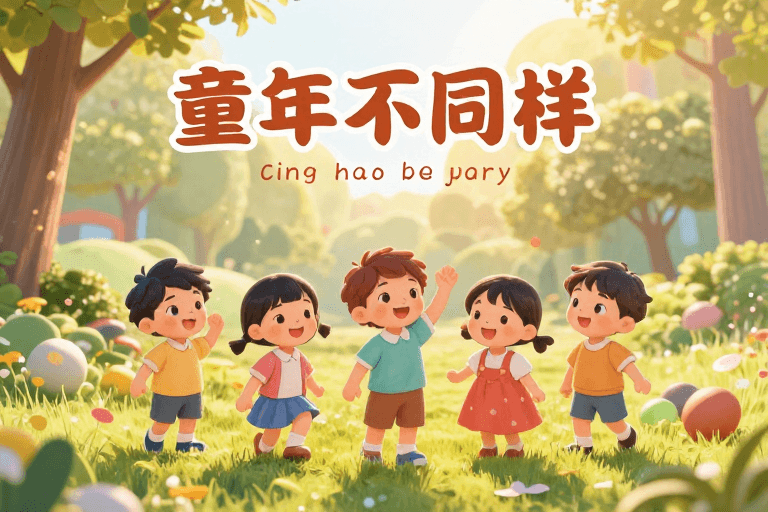 艺术风格素材：童年时光各异：回忆与成长的艺术描绘