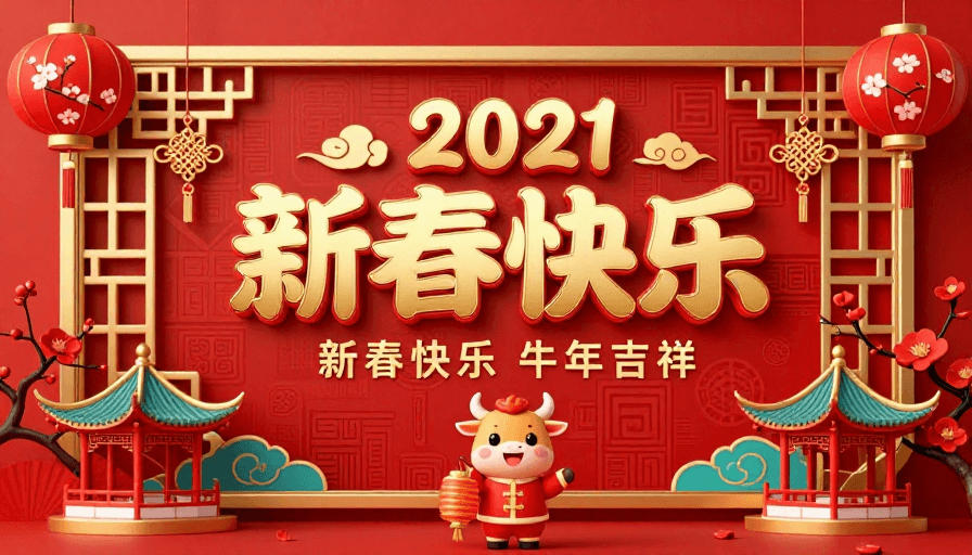宣传素材素材：金红喜庆中国风新春海报