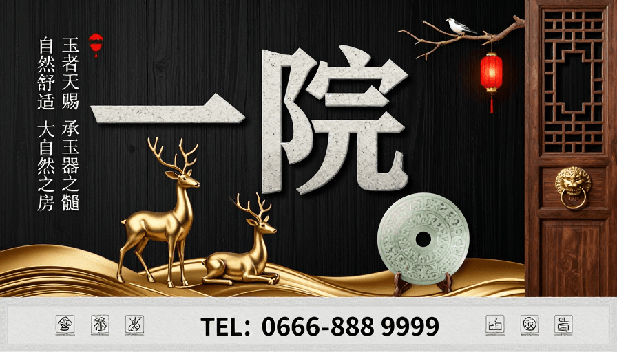 传统文化元素素材：新中式高端地产“一院”古典与现代融合 自然舒适居