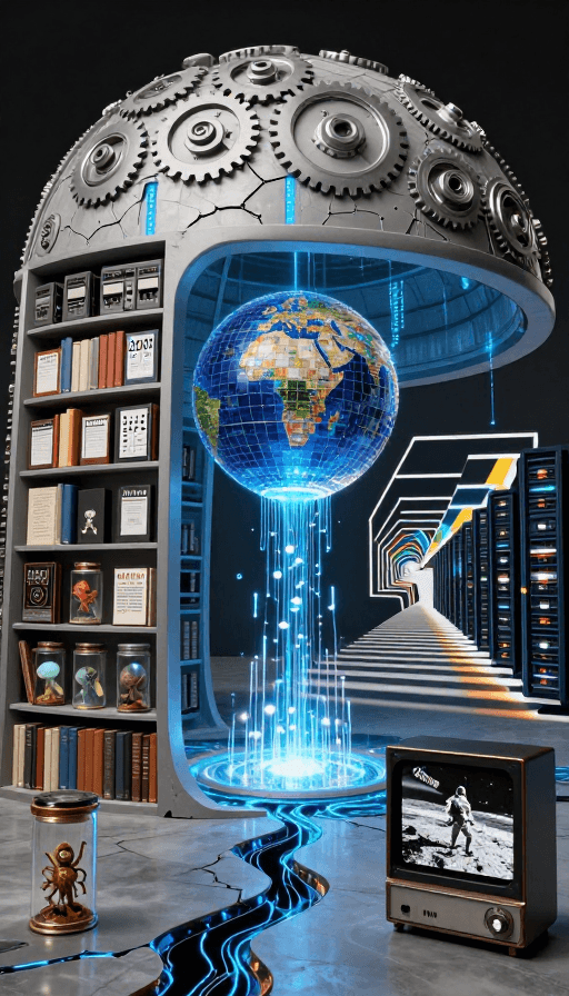 科幻艺术素材：量子朋克：未来档案与科技奇观