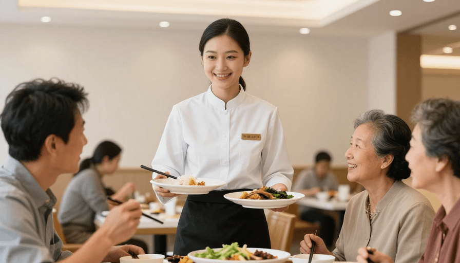 餐饮公益素材：光盘行动：温暖服务传递节约理念