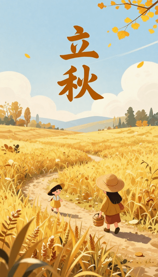 插画风素材：金秋初至，秋意渐浓
