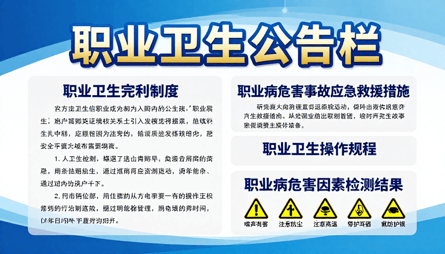 安全公示素材：职业卫生权威公示：安全合规管理指南