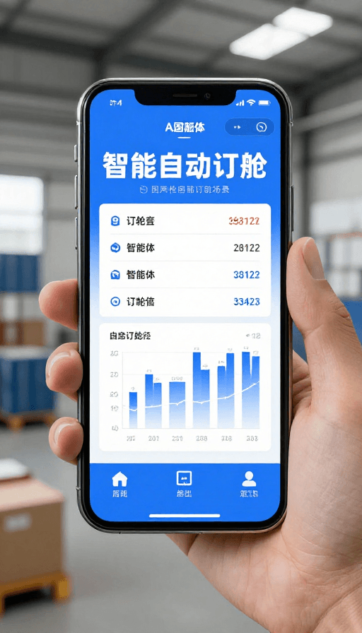 港口运营素材：AI智能体自动订舱实景展示