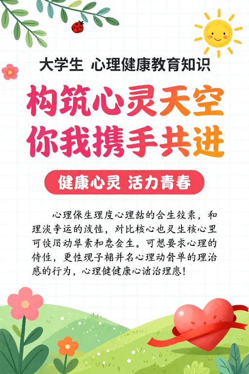 心理健康素材：青春心语：构建健康心灵，共筑美好校园