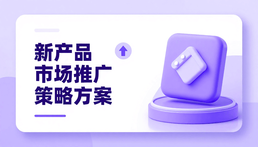 商务风格素材：新品推广策略封面：创新活力商务风呈现