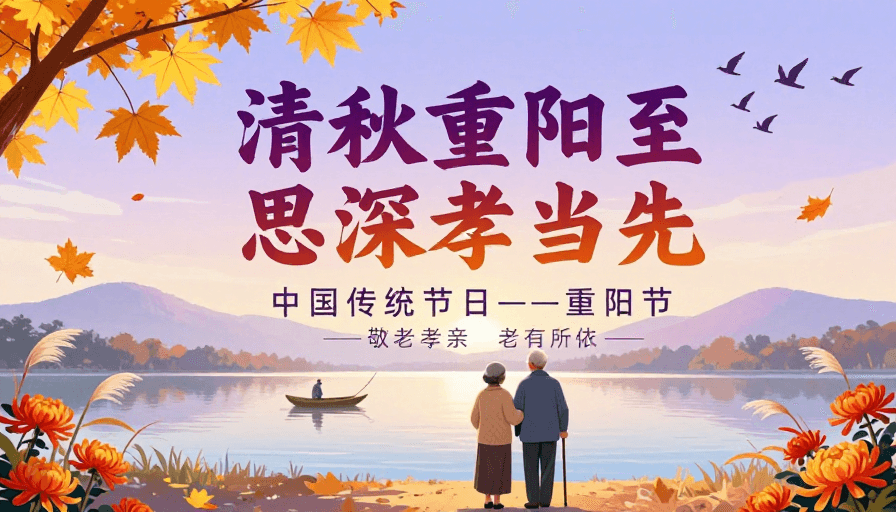 重阳节素材：金秋重阳·敬老情浓