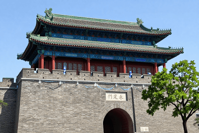 古建筑摄影素材：北京永定门城楼：古韵新彩的长城守护神