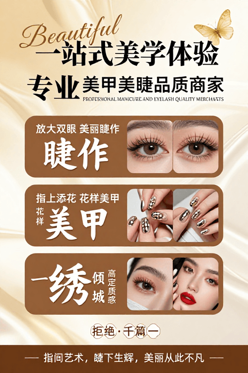 专业睫毛素材：奢华美学：一站式美甲美睫高端服务体验