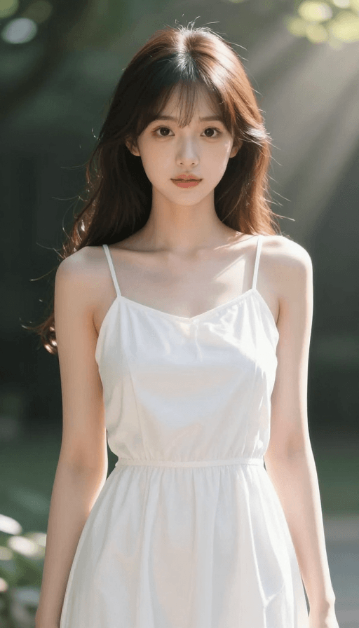 光效艺术素材：唯美动漫女神：极致立体与丁达尔光束的纯净之美